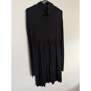 H&M Black Turtleneck Sweater Dress - Size Large